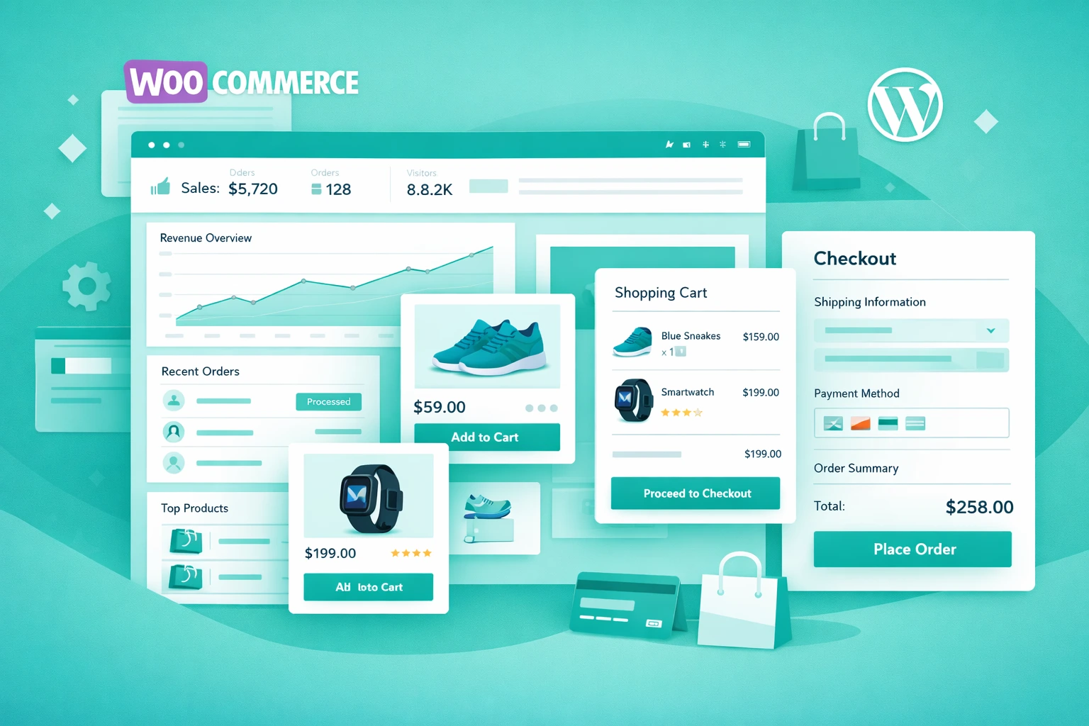 WooCommerce WordPress plugin for building an online store